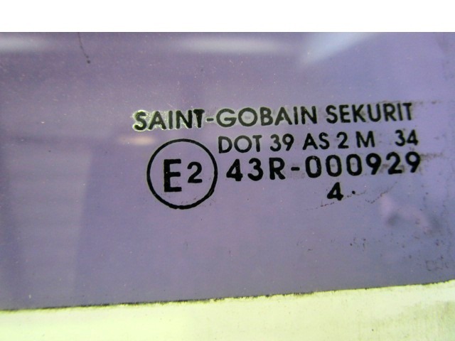 ZADNJA LEVA STEKLO OEM N. 8569Z7 ORIGINAL REZERVNI DEL CITROEN C8 EA EB LX (2002 - 2014) DIESEL LETNIK 2005