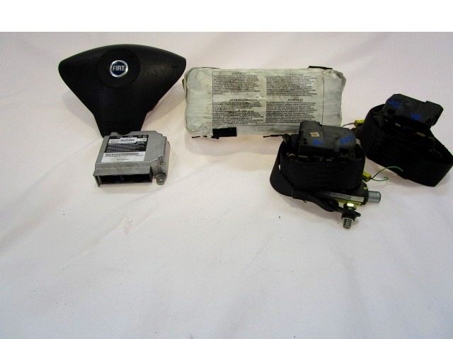 KIT AIRBAG KOMPLET OEM N. 16589 KIT AIRBAG COMPLETO ORIGINAL REZERVNI DEL FIAT MULTIPLA 186 R (2004 - 2010) BENZINA/METANO LETNIK 2006