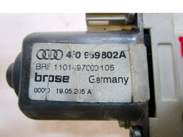 MOTORCEK ELEKTRICNEGA POMIKA ZADNJEGA STEKLA  OEM N. 4F0959802A ORIGINAL REZERVNI DEL AUDI A6 C6 4F2 4FH 4F5 BER/SW/ALLROAD (07/2004 - 10/2008) DIESEL LETNIK 2005