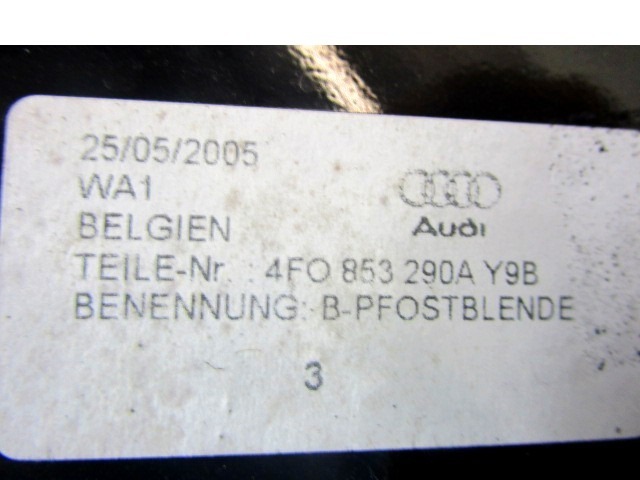 OKRASNE LETVE IN PROFILI SPREDNJIH VRAT OEM N. 4F0853290AY9B ORIGINAL REZERVNI DEL AUDI A6 C6 4F2 4FH 4F5 BER/SW/ALLROAD (07/2004 - 10/2008) DIESEL LETNIK 2005