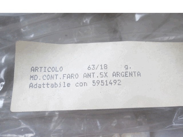 ZUNANJI PROFILI IN LETVE OEM N. 5951492 ORIGINAL REZERVNI DEL FIAT ARGENTA (1981 - 1985)BENZINA LETNIK 1981