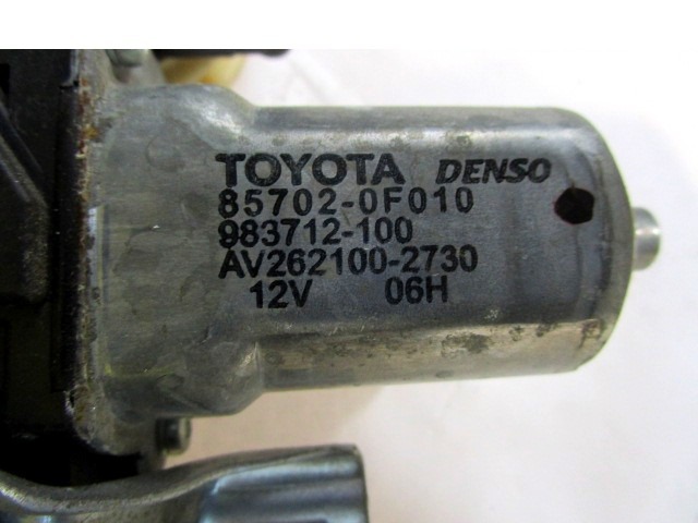 MEHANIZEM DVIGA SPREDNJIH STEKEL  OEM N. 983722-101 ORIGINAL REZERVNI DEL TOYOTA YARIS P9 MK2 (01/2006 - 2009) BENZINA LETNIK 2006