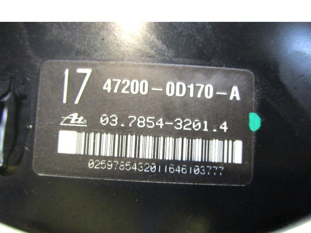 SERVO OJACEVALNIK ZAVOR S PUMPO OEM N. 47200-0D170 ORIGINAL REZERVNI DEL TOYOTA YARIS P9 MK2 (01/2006 - 2009) BENZINA LETNIK 2006