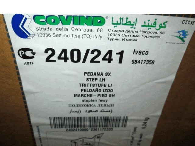 DRUGI ZUNANJI DODATKI OEM N. 98417358 ORIGINAL REZERVNI DEL IVECO EUROTECH SERIE 180 190 240 400 440 (1992 - 2002)DIESEL LETNIK 1992