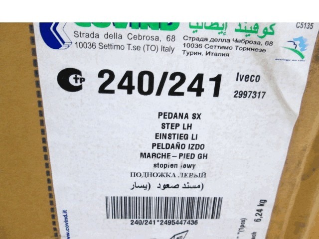 DRUGI ZUNANJI DODATKI OEM N. 2997317 ORIGINAL REZERVNI DEL IVECO EUROTECH SERIE 180 190 240 400 440 (1992 - 2002)DIESEL LETNIK 1992