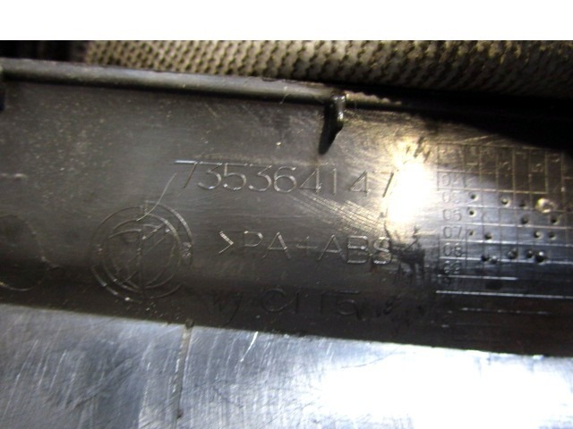 ODVOD ZRAKA OEM N. 735364147 ORIGINAL REZERVNI DEL FIAT CROMA 194 MK2 R (11-2007 - 2010) DIESEL LETNIK 2008