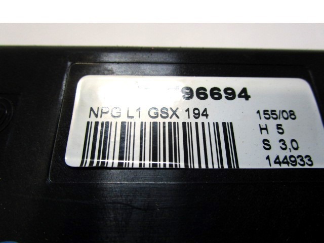 RACUNALNIK VRAT IN STEKEL OEM N. 51796694 ORIGINAL REZERVNI DEL FIAT CROMA 194 MK2 R (11-2007 - 2010) DIESEL LETNIK 2008