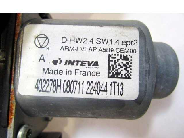 MEHANIZEM DVIGA ZADNJIH STEKEL  OEM N. 402278H 9802523180 ORIGINAL REZERVNI DEL CITROEN C4 MK2 (2010 - 2018) DIESEL LETNIK 2011