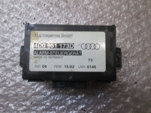 RACUNALNIK AVTOALARMA/BLOKADA MOTORJA OEM N. 7480101-01 ORIGINAL REZERVNI DEL AUDI A6 C5 R 4B5 4B2 BER/SW/ALLROAD (2001 - 2004)DIESEL LETNIK 2002