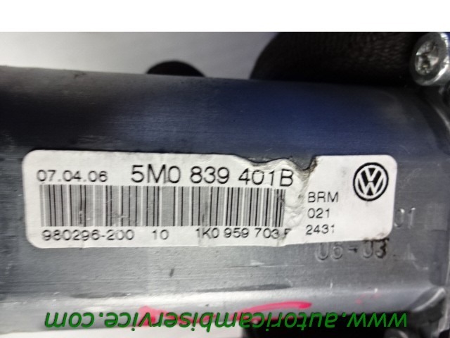 MOTORCEK ELEKTRICNEGA POMIKA ZADNJEGA STEKLA  OEM N. 130821431 ORIGINAL REZERVNI DEL VOLKSWAGEN GOLF PLUS 5M1 521 MK1 (2004 - 2009) BENZINA LETNIK 2006