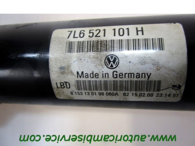 7L6521101H ALBERO DI TRASMISSIONE ANTERIORE AUDI Q7 4L 3.0 D 4X4 176KW AUT 5P (2008) RICAMBIO USATO 