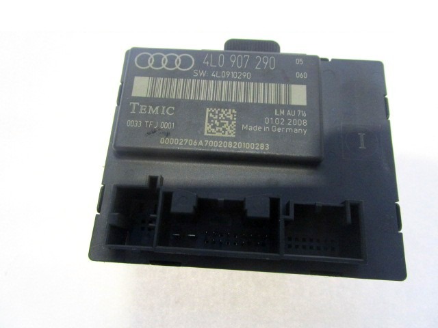 RACUNALNIK VRAT IN STEKEL OEM N. 4L0907290 ORIGINAL REZERVNI DEL AUDI Q7 4L (2005 - 2015) DIESEL LETNIK 2008