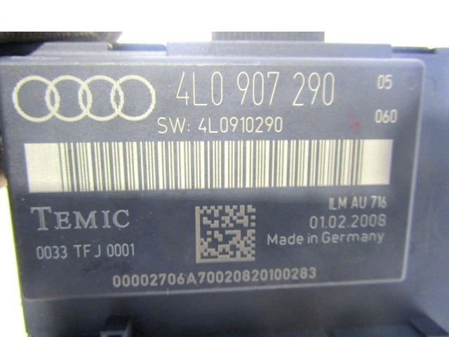 RACUNALNIK VRAT IN STEKEL OEM N. 4L0907290 ORIGINAL REZERVNI DEL AUDI Q7 4L (2005 - 2015) DIESEL LETNIK 2008