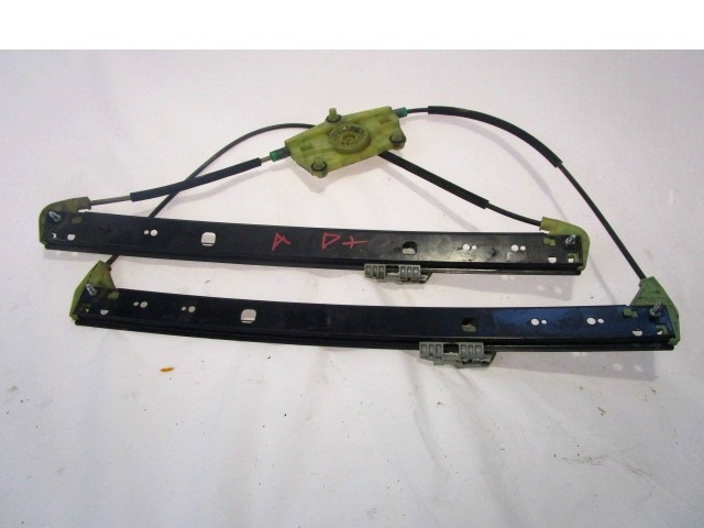 MEHANIZEM VETROBRANSKEGA STEKLA PREDNJIH VRAT OEM N. 4L0837462E ORIGINAL REZERVNI DEL AUDI Q7 4L (2005 - 2015) DIESEL LETNIK 2008