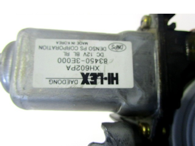 MEHANIZEM DVIGA ZADNJIH STEKEL  OEM N. 83450-3E000 ORIGINAL REZERVNI DEL KIA SORENTO JC MK1 (2002 - 2009) DIESEL LETNIK 2006