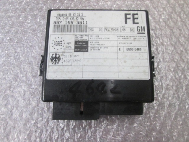 OSNOVNA KRMILNA ENOTA DDE / MODUL ZA VBRIZGAVANJE OEM N. 8971683811 ORIGINAL REZERVNI DEL ISUZU TROOPER MK3 (2001 - 2003) DIESEL LETNIK 2001