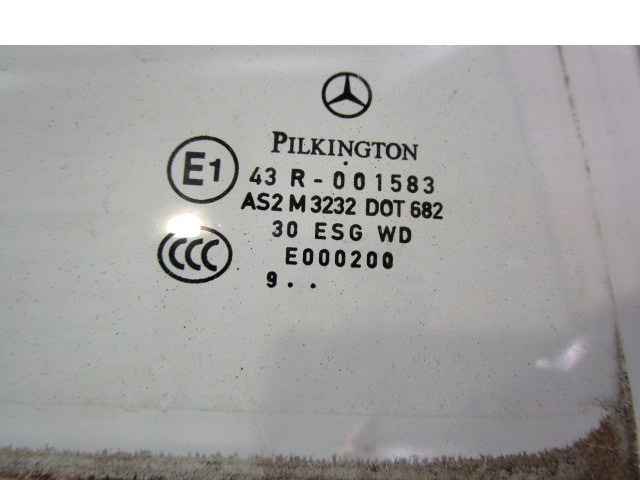 STEKLO ZADNJIH DESNIH VRAT OEM N. A1697350210 ORIGINAL REZERVNI DEL MERCEDES CLASSE A W169 5P C169 3P R (05/2008 - 2012) DIESEL LETNIK 2010