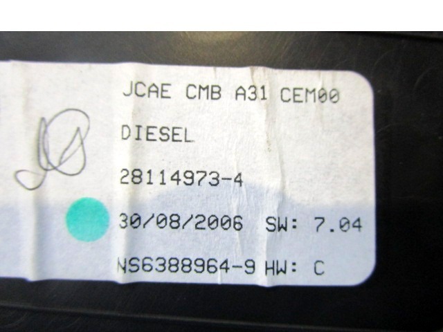 KILOMETER STEVEC OEM N. 9660225880 ORIGINAL REZERVNI DEL CITROEN C3 / PLURIEL MK1R (09/2005 - 11/2010) DIESEL LETNIK 2006