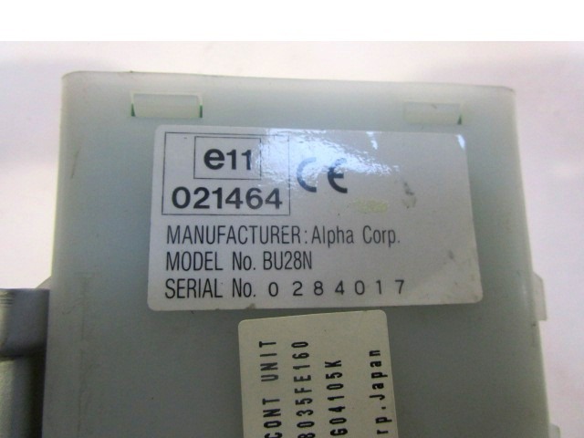 KOMPLET ODKLEPANJE IN VZIG  OEM N. 19882 KIT ACCENSIONE AVVIAMENTO ORIGINAL REZERVNI DEL SUBARU IMPREZA GD GG BR SW (2005 - 2007) BENZINA LETNIK 2006