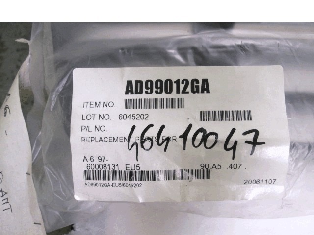 MASKA ODBIJACA OEM N. 46410047 ORIGINAL REZERVNI DEL AUDI A6 C5 4B 4B5 4B2 BER/SW (1997 - 2001) DIESEL LETNIK 2001