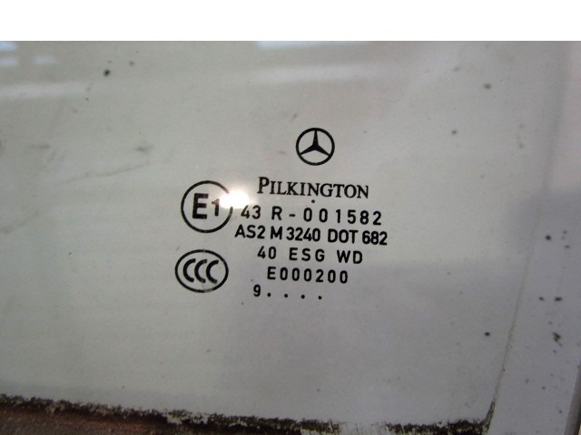 STEKLO SPREDNJIH LEVIH VRAT OEM N. 1697250110 ORIGINAL REZERVNI DEL MERCEDES CLASSE A W169 5P C169 3P R (05/2008 - 2012) BENZINA LETNIK 2009