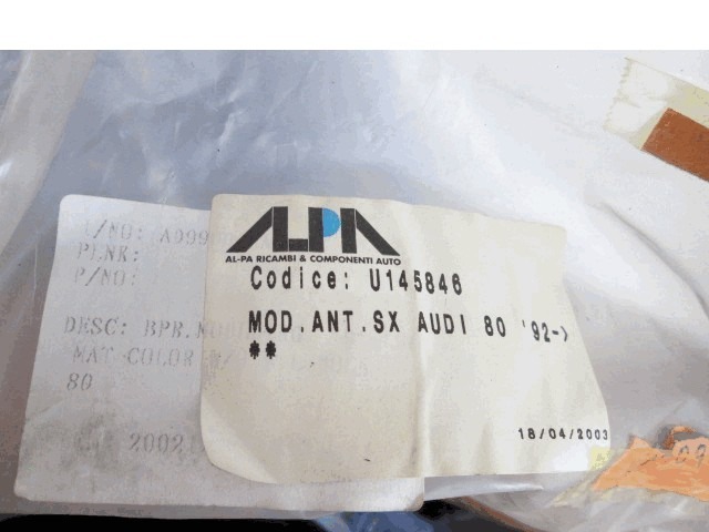 OKRASNI PROFILI SPREDNJEGA ODBIJACA  OEM N.  ORIGINAL REZERVNI DEL AUDI 80 8C2 B4 BER/SW/CABRIO (1991 - 1996)BENZINA LETNIK 1991