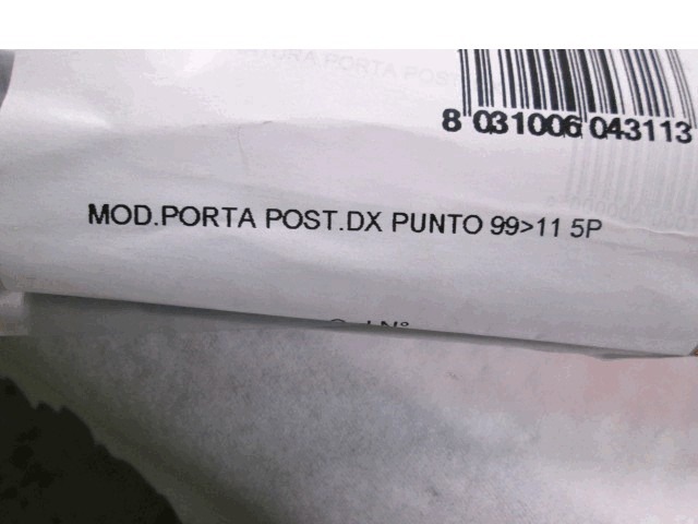 ZUNANJI PROFILI IN LETVE OEM N.  ORIGINAL REZERVNI DEL FIAT PUNTO 188 188AX MK2 (1999 - 2003) DIESEL LETNIK 1999
