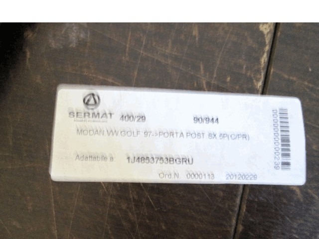 ZUNANJI PROFILI IN LETVE OEM N. 172734 ORIGINAL REZERVNI DEL VOLKSWAGEN GOLF IV 1J1 1E7 1J5 MK4 BER/SW (1998 - 2004) DIESEL LETNIK 1998