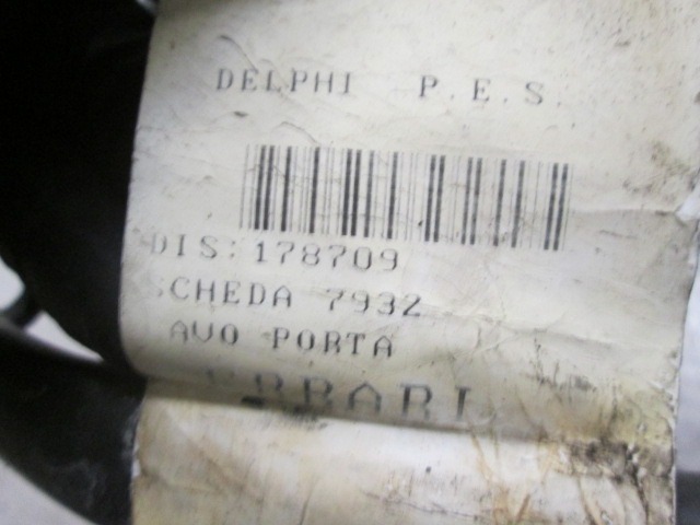 ELEKTRICNA NAPELJAVA OEM N. 178709 ORIGINAL REZERVNI DEL FERRARI 360 MODENA (03/1999 - 01/2002) BENZINA LETNIK 1999