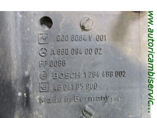 FILTAR ZRAKA OEM N. A6600940002 ORIGINAL REZERVNI DEL SMART FORTWO CITY-COUPE CABRIO 450 MK1 (1998 - 2007) DIESEL LETNIK