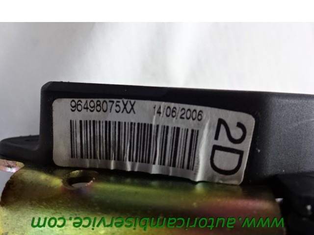 VARNOSTNI PAS OEM N. 96498075XX ORIGINAL REZERVNI DEL PEUGEOT 207 / 207 CC WA WC WD WK (2006 - 05/2009) DIESEL LETNIK 2006