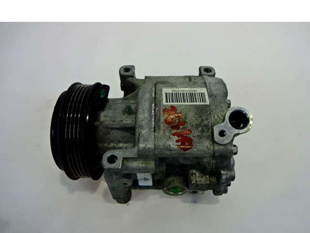 KOMPRESOR KLIME  OEM N. 51747318 ORIGINAL REZERVNI DEL FIAT 500 CINQUECENTO 312 MK3 (2007 - 2015) BENZINA LETNIK 2007