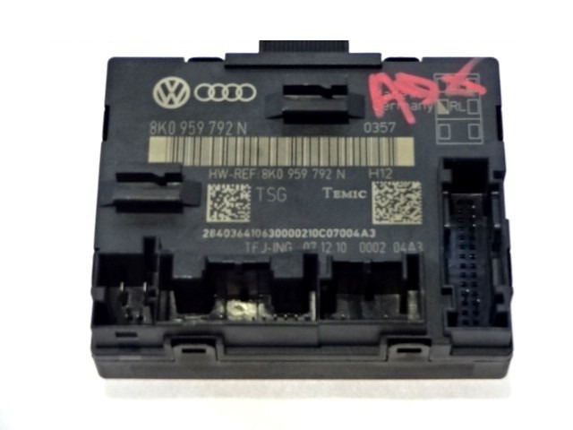 RACUNALNIK VRAT IN STEKEL OEM N. 8K0959792N ORIGINAL REZERVNI DEL AUDI A4 B8 8K2 BER/SW/CABRIO (2007 - 11/2015) DIESEL LETNIK 2011