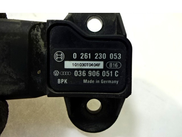 TLAK IZPUSNIH PLINOV SENZORJA OEM N. 0261230053 036906051C ORIGINAL REZERVNI DEL AUDI A4 B8 8K2 BER/SW/CABRIO (2007 - 11/2015) DIESEL LETNIK 2011