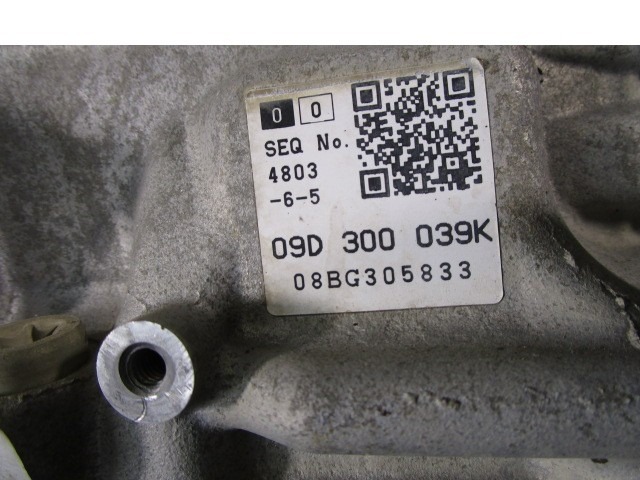 AVTOMATSKI MENJALNIK OEM N. 09D321105 ORIGINAL REZERVNI DEL AUDI Q7 4L (2005 - 2015) DIESEL LETNIK 2008