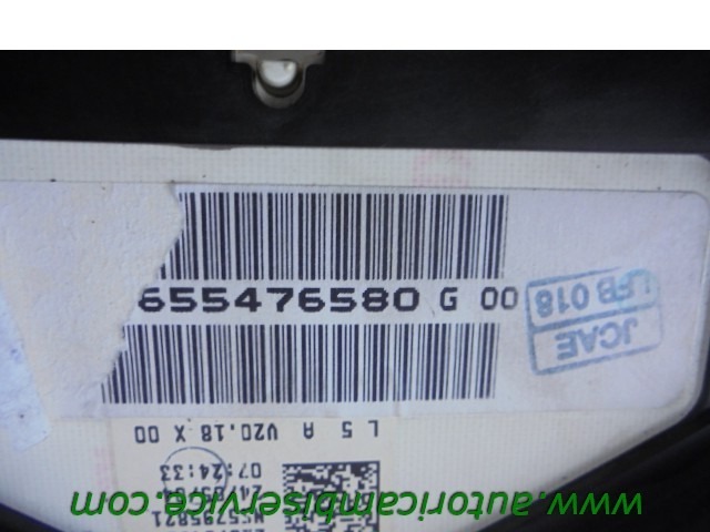 KILOMETER STEVEC OEM N. 9655476580 ORIGINAL REZERVNI DEL PEUGEOT 307 3A/B/C/E/H BER/SW/CABRIO (2001 - 2009) DIESEL LETNIK 2004