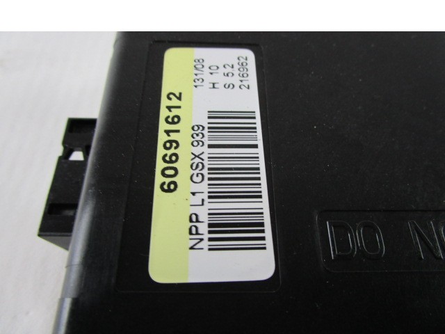RACUNALNIK VRAT IN STEKEL OEM N. 60691612 ORIGINAL REZERVNI DEL ALFA ROMEO 159 939 BER/SW (2005 - 2013) DIESEL LETNIK 2008