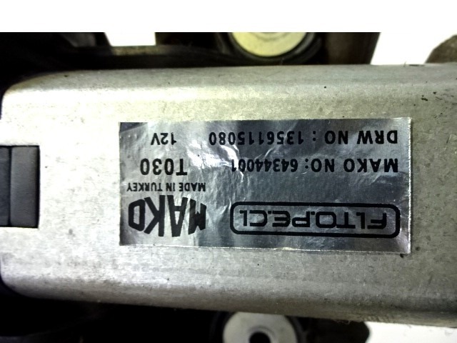 MOTORCEK ZADNJEGA BRISALCA OEM N. 1356115080 ORIGINAL REZERVNI DEL PEUGEOT BIPPER AA R (2007 - 2016) DIESEL LETNIK 2010