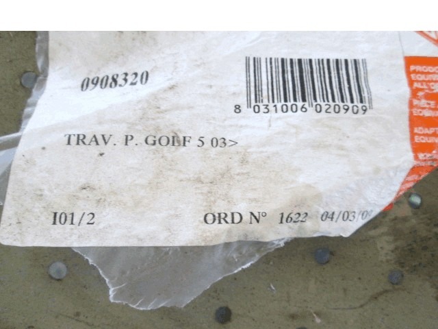 TRAVERZA ZADNJEGA ODBIJACA  OEM N. 908320 ORIGINAL REZERVNI DEL VOLKSWAGEN GOLF V 1K1 1K5 MK5 BER/SW (02/2004-11/2008) DIESEL LETNIK 2004