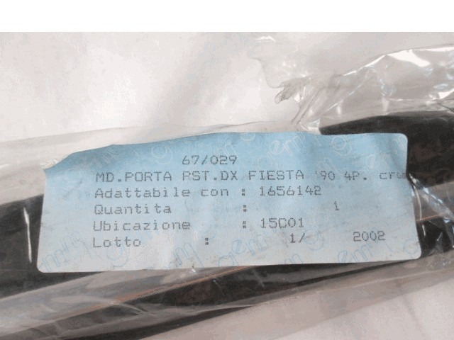 ZUNANJI PROFILI IN LETVE OEM N. 1656142 ORIGINAL REZERVNI DEL FORD FIESTA GFJ MK3 (1989 - 1995)BENZINA LETNIK 1989