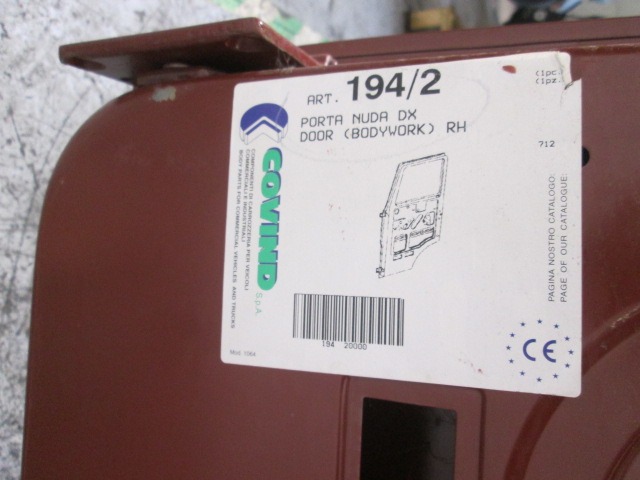 SPREDNJA DESNA VRATA SOVOZNIK OEM N. 4786715 ORIGINAL REZERVNI DEL IVECO SERIE 190 260 330 (1979 - 1993)DIESEL LETNIK 1987
