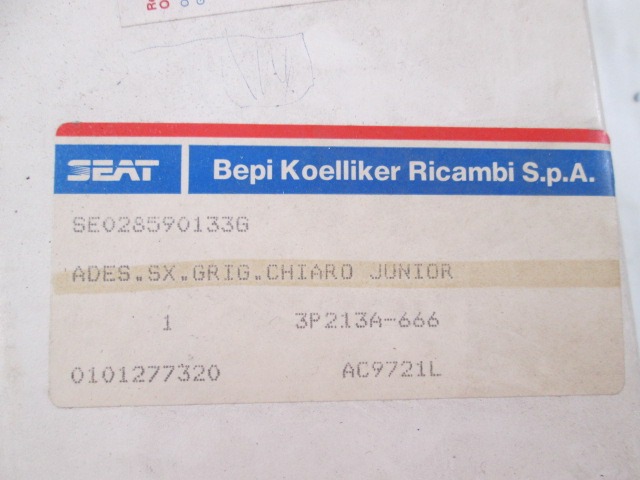 ZUNANJI PROFILI IN LETVE OEM N.  ORIGINAL REZERVNI DEL SEAT IBIZA 021A MK1 (1984 - 1993)BENZINA LETNIK 1985