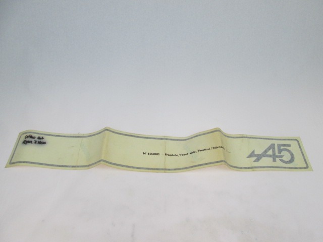 ZUNANJI PROFILI IN LETVE OEM N. 603081 ORIGINAL REZERVNI DEL RENAULT 5 122 (1972 - 1984)BENZINA LETNIK 1972