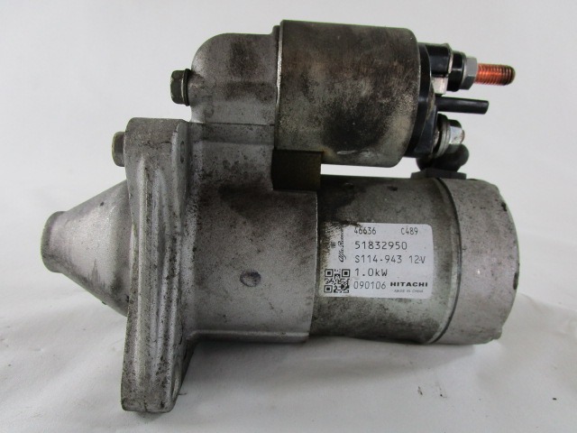 ZAGANJAC MOTORJA  OEM N. 51832950 ORIGINAL REZERVNI DEL FIAT BRAVO 198 (02/2007 - 2010) BENZINA/GPL LETNIK 2009