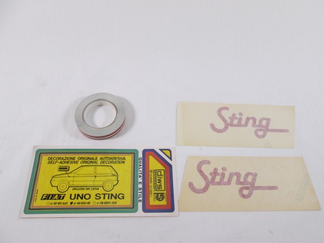 ZUNANJI PROFILI IN LETVE OEM N. 4338 ORIGINAL REZERVNI DEL FIAT UNO 146 MK1 (1983 -1989)BENZINA LETNIK 1983