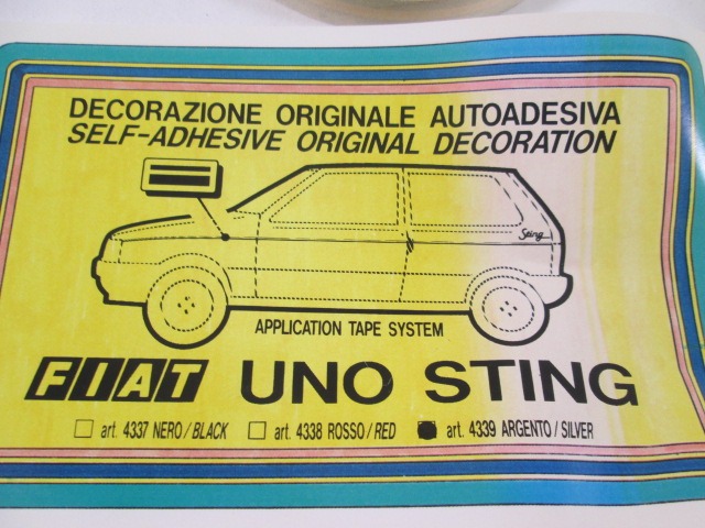 ZUNANJI PROFILI IN LETVE OEM N. 4339 ORIGINAL REZERVNI DEL FIAT UNO 146 MK1 (1983 -1989)BENZINA LETNIK 1983