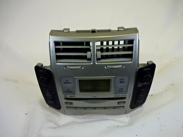 RADIO CD / OJACEVALNIK / IMETNIK HIFI OEM N. 86120-0D210 ORIGINAL REZERVNI DEL TOYOTA YARIS P9 MK2 (01/2006 - 2009) BENZINA LETNIK 2008