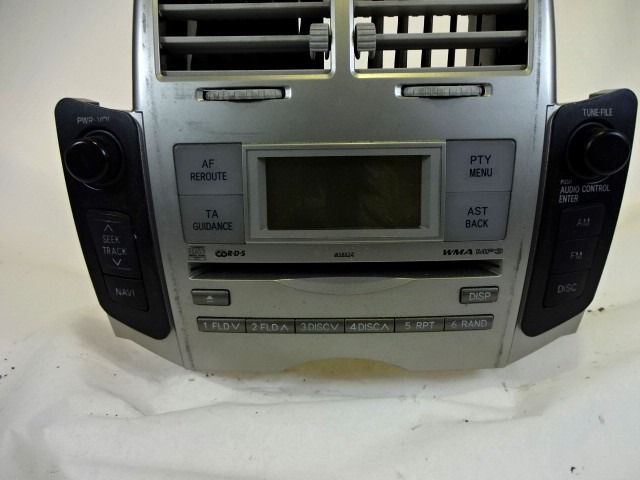 RADIO CD / OJACEVALNIK / IMETNIK HIFI OEM N. 86120-0D210 ORIGINAL REZERVNI DEL TOYOTA YARIS P9 MK2 (01/2006 - 2009) BENZINA LETNIK 2008