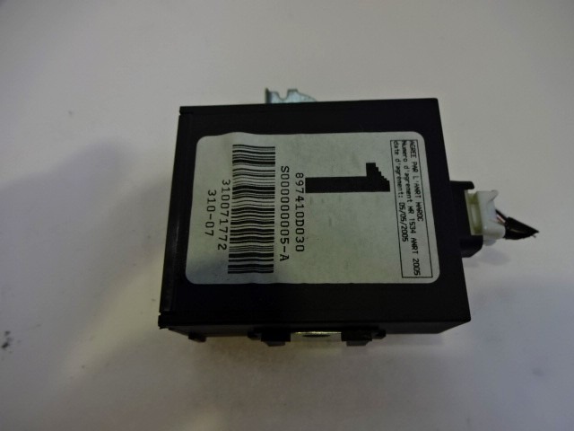 CENTRALNO ZAKLEPANJE OEM N. 897410D030 ORIGINAL REZERVNI DEL TOYOTA YARIS P9 MK2 (01/2006 - 2009) BENZINA LETNIK 2008