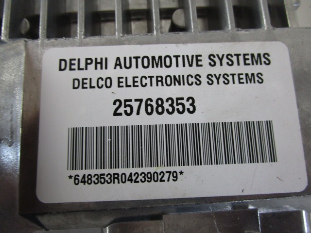 RACUNALNIK HIDRAVLICNEGA VZMETENJA  OEM N. 25768353 ORIGINAL REZERVNI DEL CADILLAC SRX (2004 - 2009) BENZINA LETNIK 2005